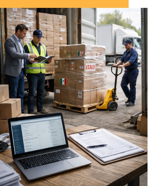 Доставка грузов из Италии: морские и авиаперевозки от 18581