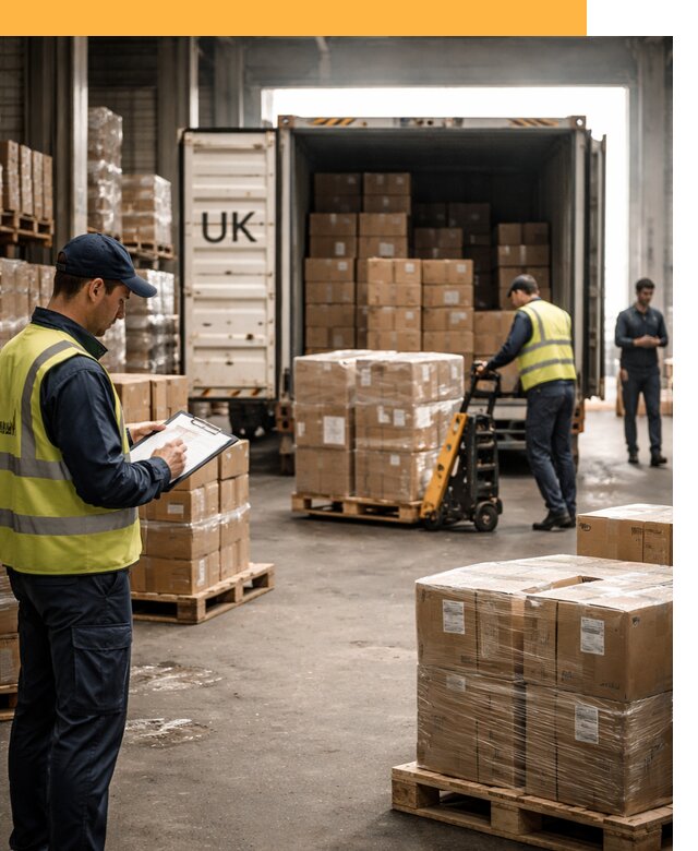 Доставка грузов из Великобритании с таможенным оформлением от 12904