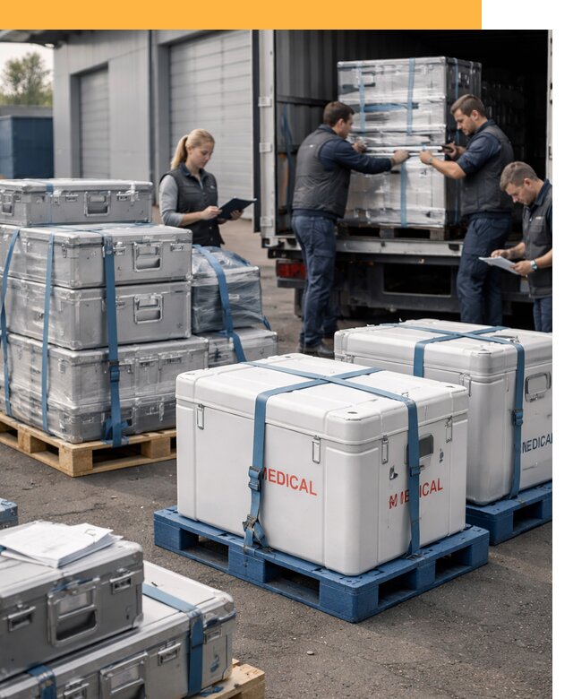 Перевозка медицинского оборудования по всему миру от 15485 руб